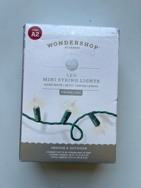 LED MINI STRING LIGHTS
WARM WHITE | 20'7½" LIGHTED LENGTH